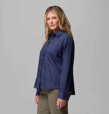 Women's Blue Point Creek Woven Long Sleeve Shirt
