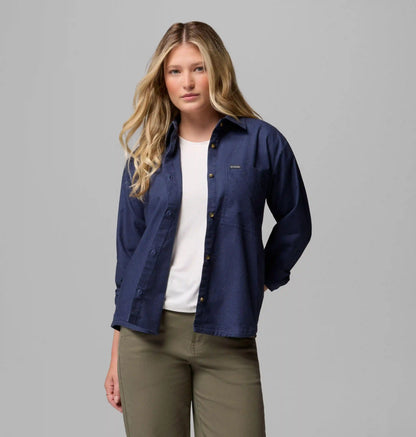 Women's Blue Point Creek Woven Long Sleeve Shirt