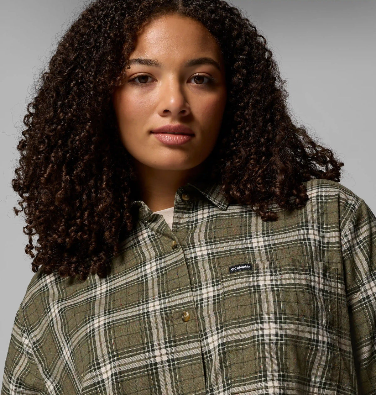 Women's Blue Point Creek Woven Long Sleeve Shirt - Plus Size