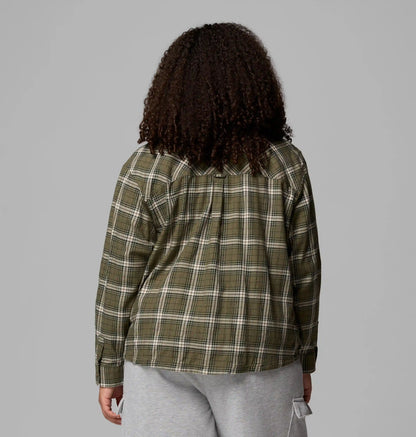 Women's Blue Point Creek Woven Long Sleeve Shirt - Plus Size