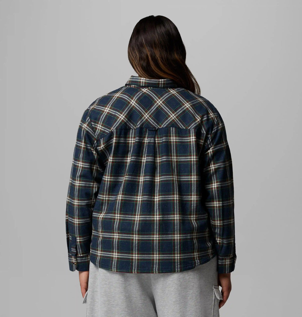 Women's Blue Point Creek Woven Long Sleeve Shirt - Plus Size