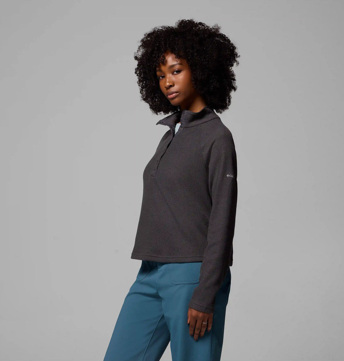 Women's Holly Hideaway Waffle Half Snap Shirt