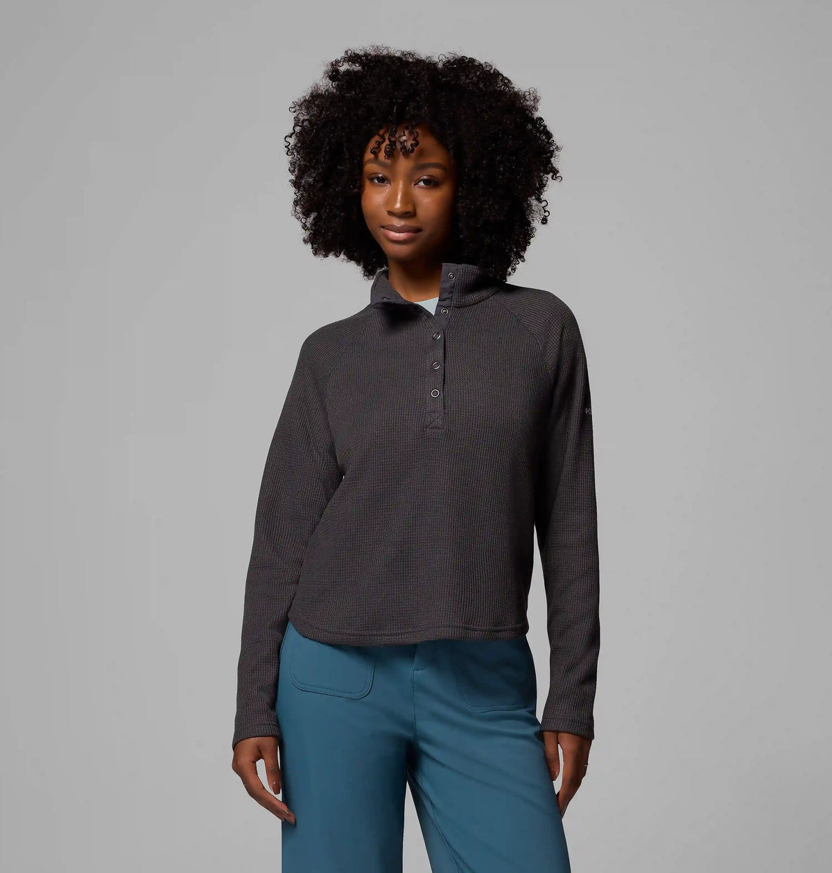Women's Holly Hideaway Waffle Half Snap Shirt