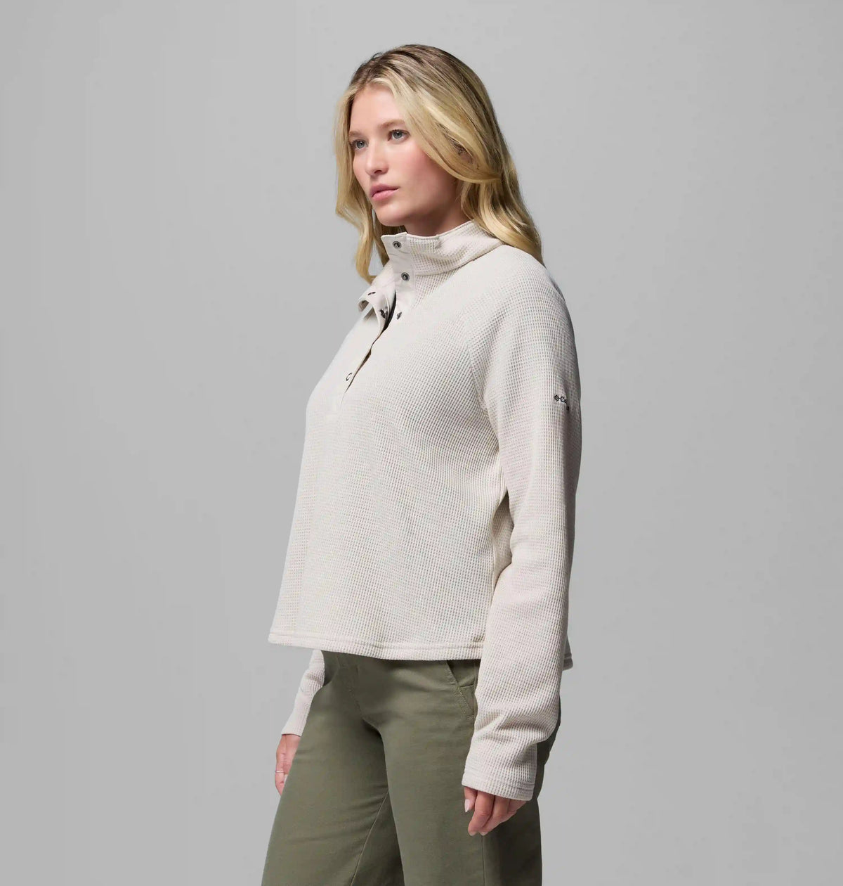 Women's Holly Hideaway Waffle Half Snap Shirt