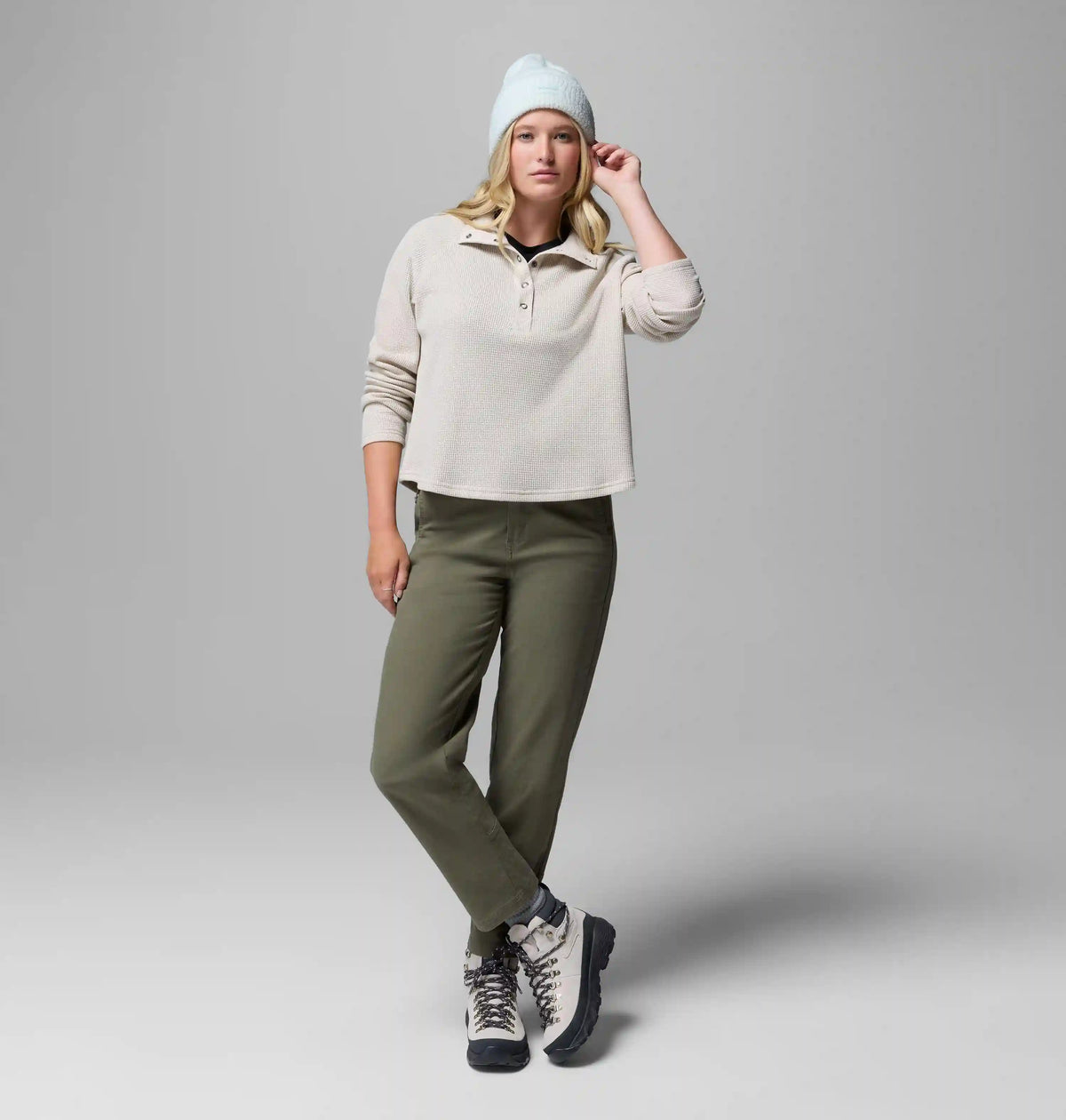 Women's Holly Hideaway Waffle Half Snap Shirt