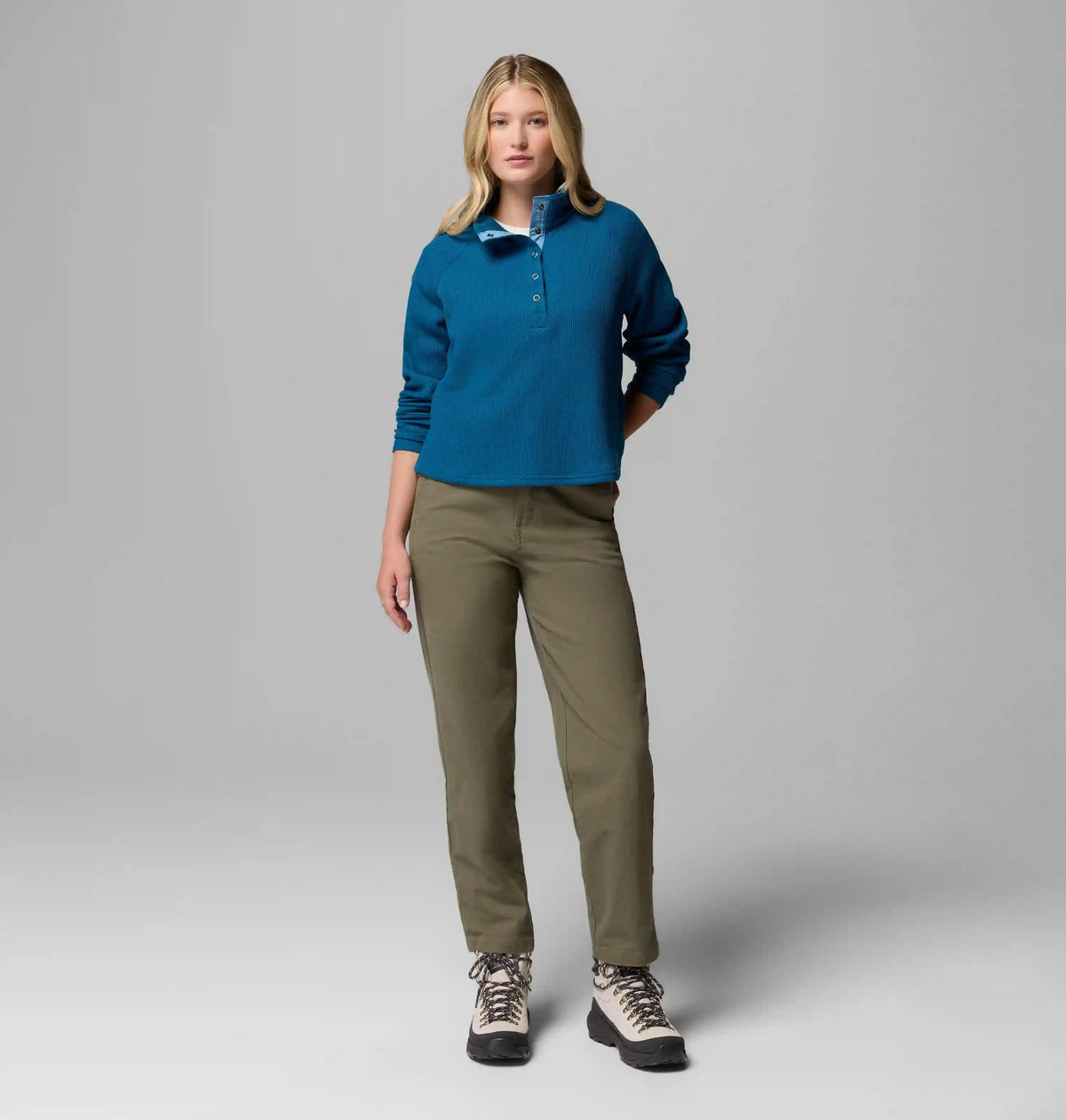 Women's Holly Hideaway Waffle Half Snap Shirt