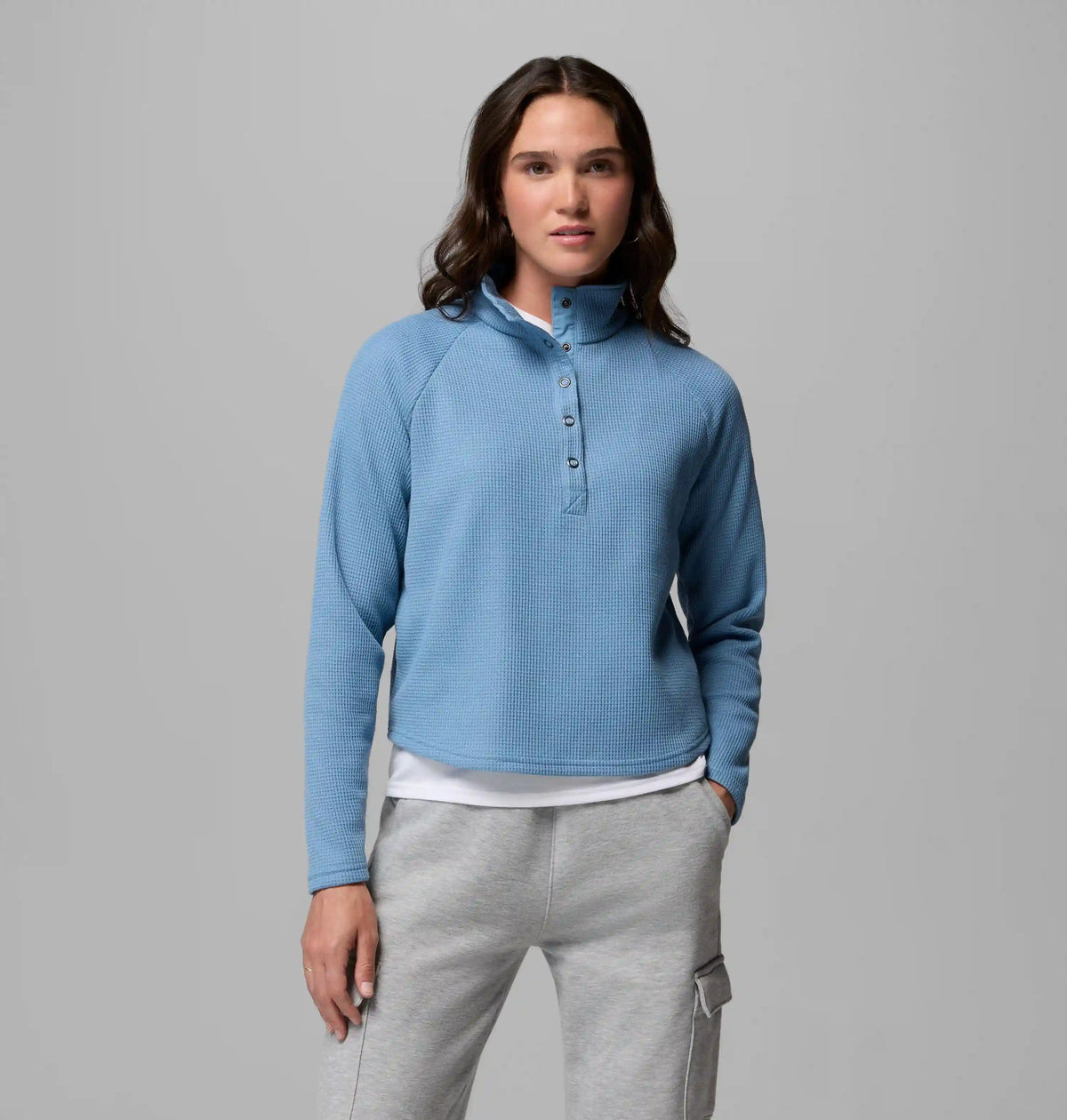 Women's Holly Hideaway Waffle Half Snap Shirt
