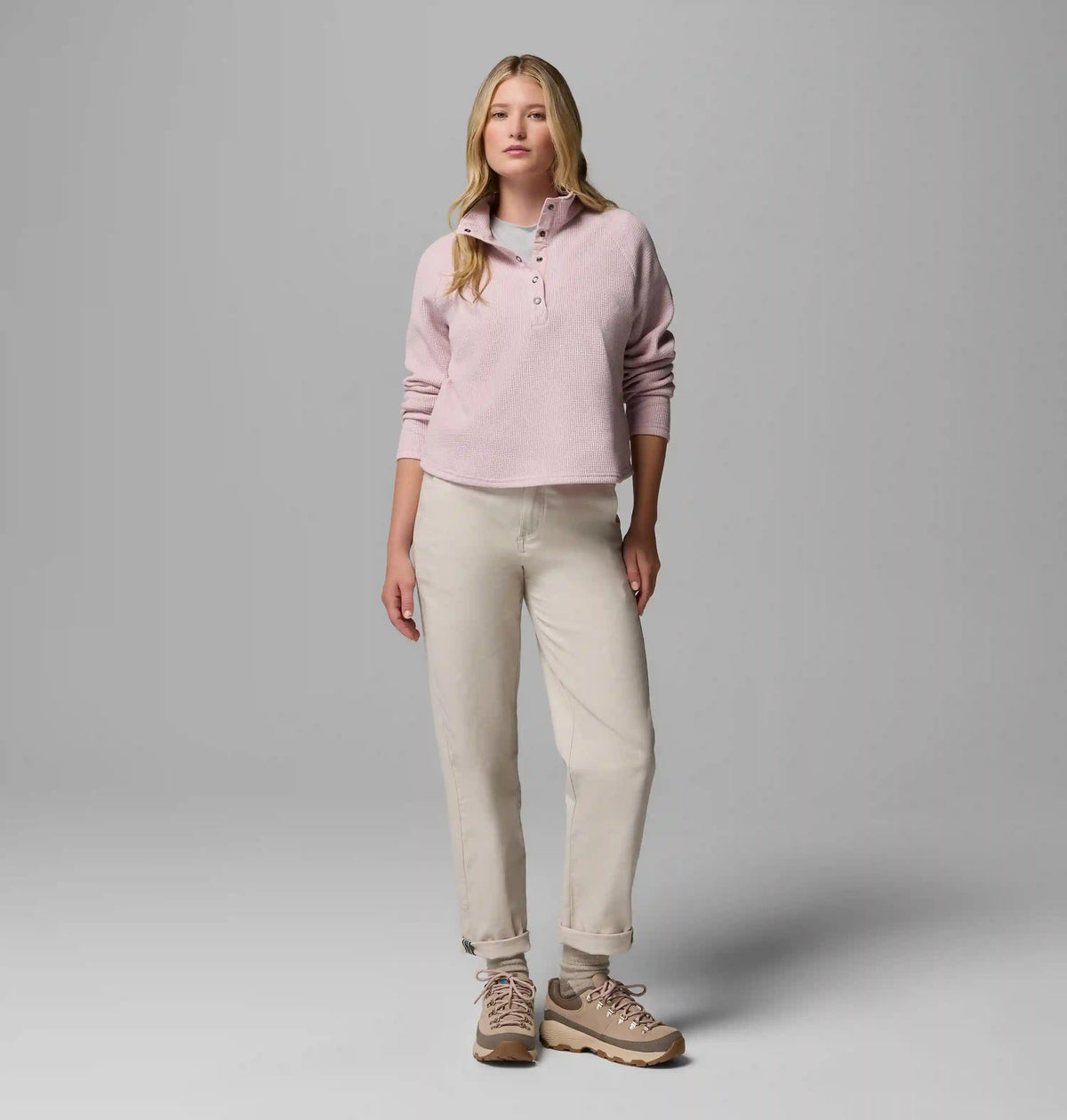 Women's Holly Hideaway Waffle Half Snap Shirt