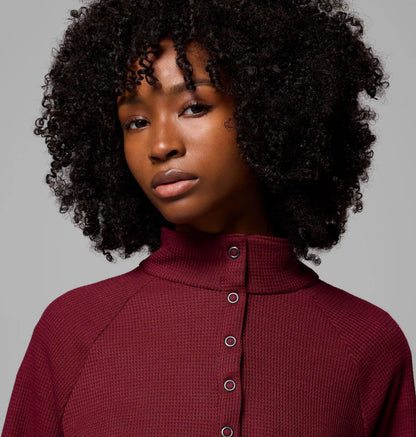 Women's Holly Hideaway Waffle Half Snap Shirt