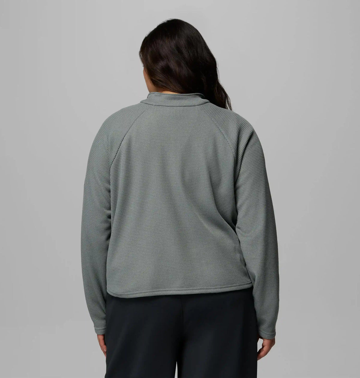 Women's Holly Hideaway Waffle Half Snap Shirt - Plus Size
