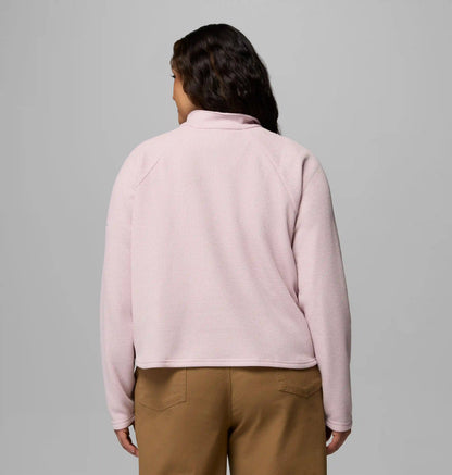 Women's Holly Hideaway Waffle Half Snap Shirt - Plus Size