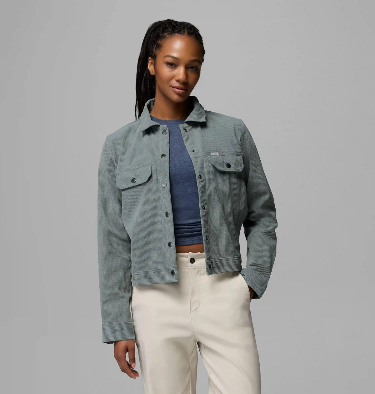 Women's Blue Point Creek Short Corduroy Shirt Jacket