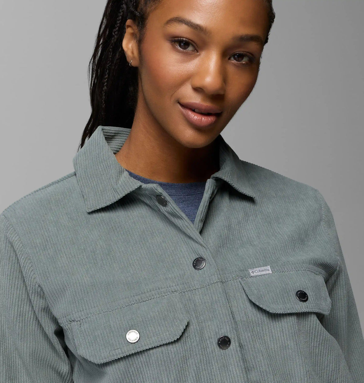 Women's Blue Point Creek Short Corduroy Shirt Jacket