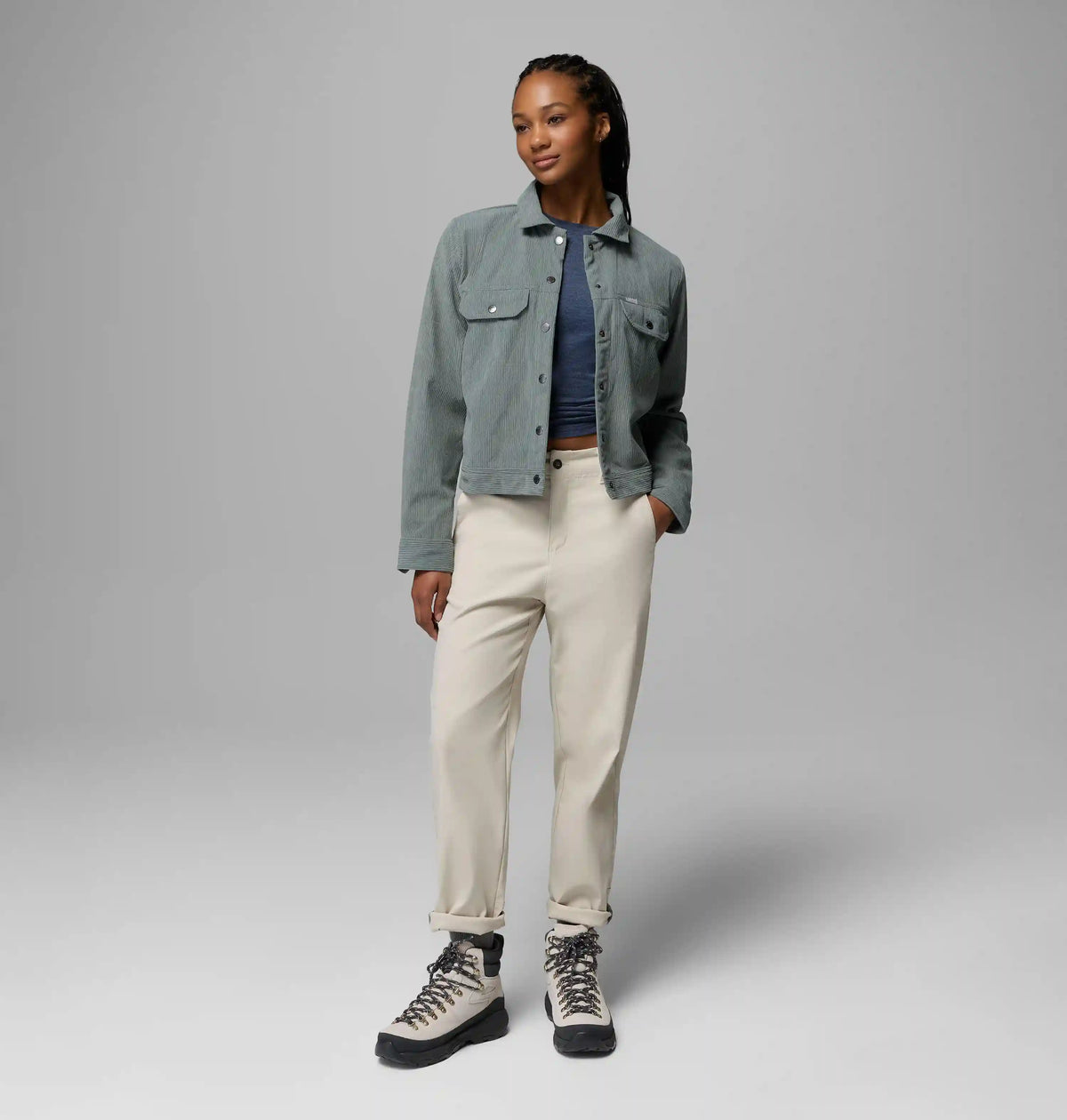 Women's Blue Point Creek Short Corduroy Shirt Jacket