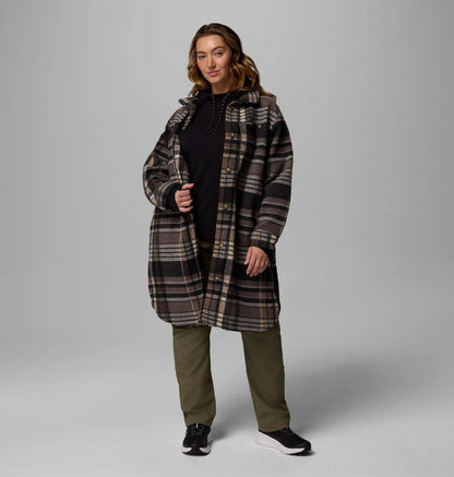 Women's Wildest Venture Long Fleece Coat - Plus Size
