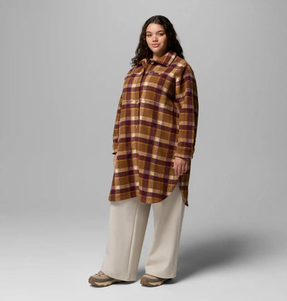 Women's Wildest Venture Long Fleece Coat - Plus Size