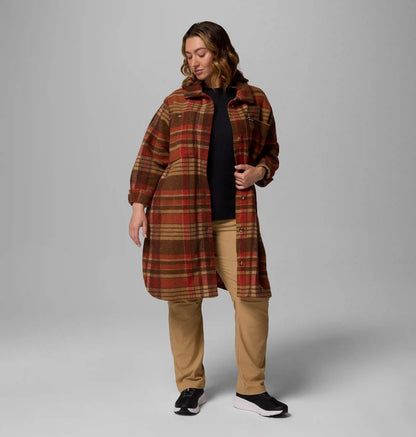 Women's Wildest Venture Long Fleece Coat - Plus Size