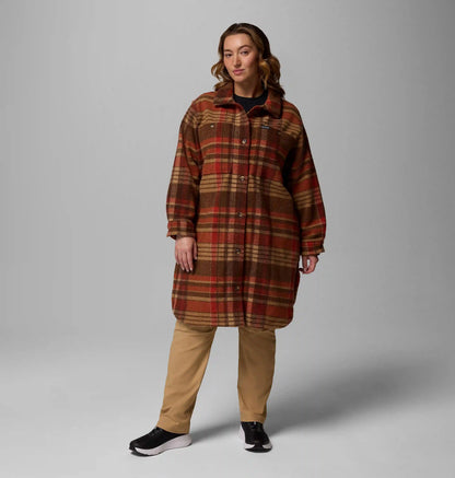 Women's Wildest Venture Long Fleece Coat - Plus Size