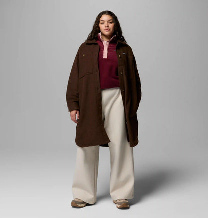 Women's Wildest Venture Long Fleece Coat - Plus Size