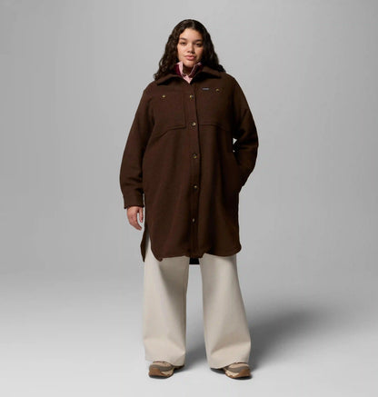 Women's Wildest Venture Long Fleece Coat - Plus Size