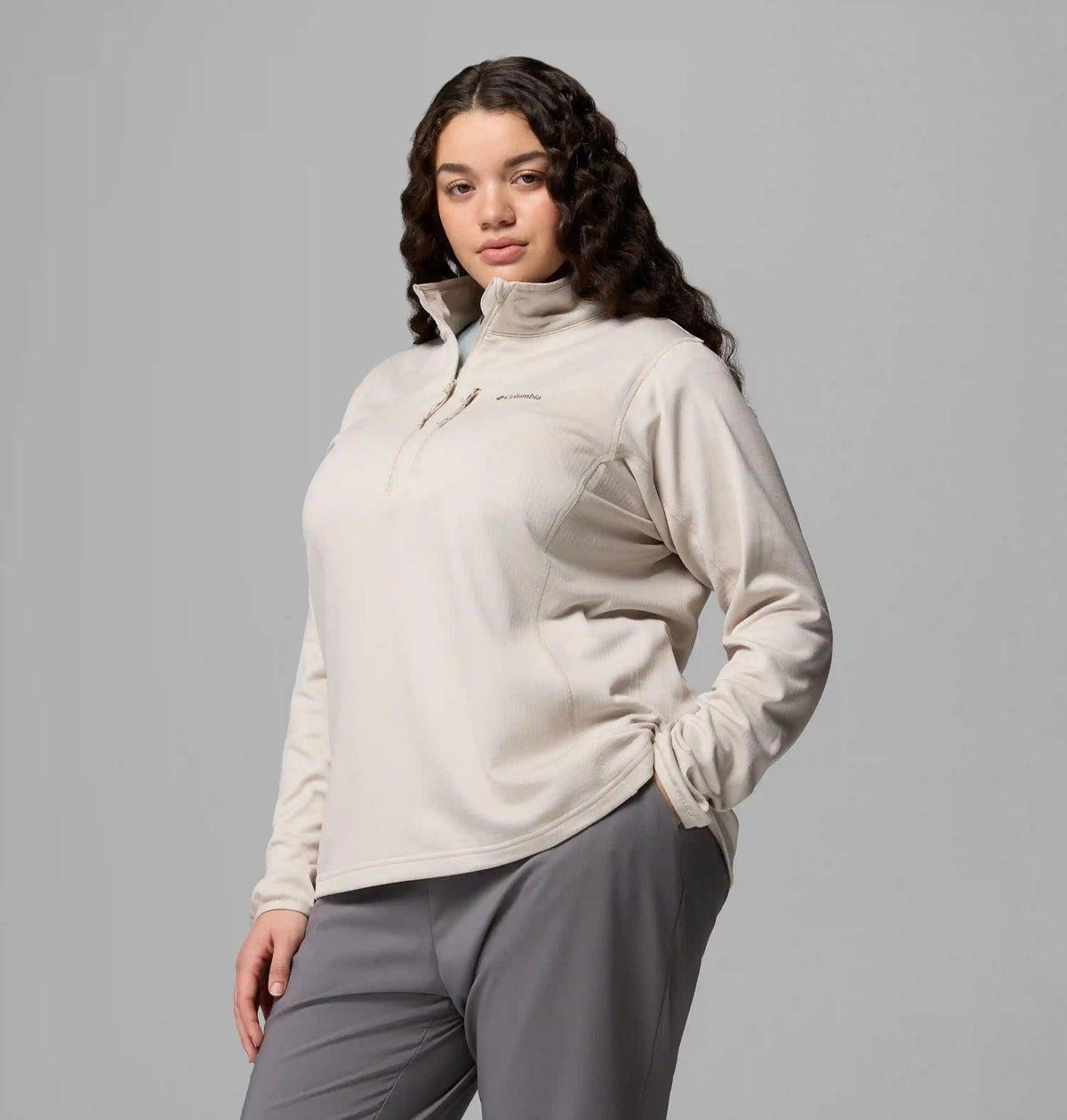 Women's Essential Hike Grid Fleece Half Zip Jacket - Plus Size