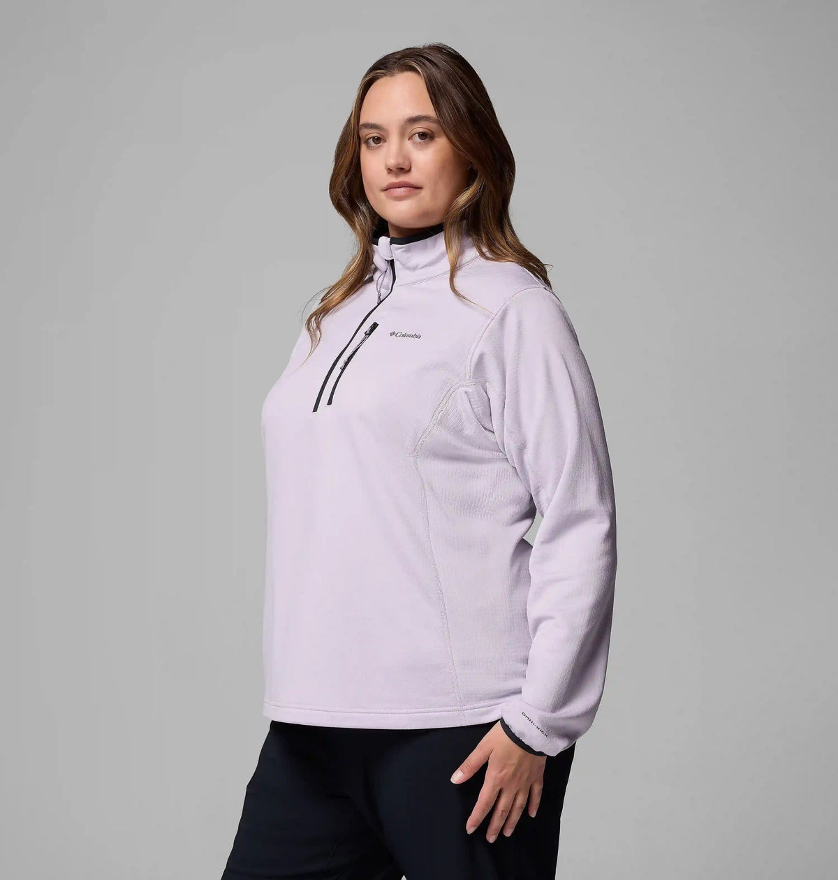 Women's Essential Hike Grid Fleece Half Zip Jacket - Plus Size