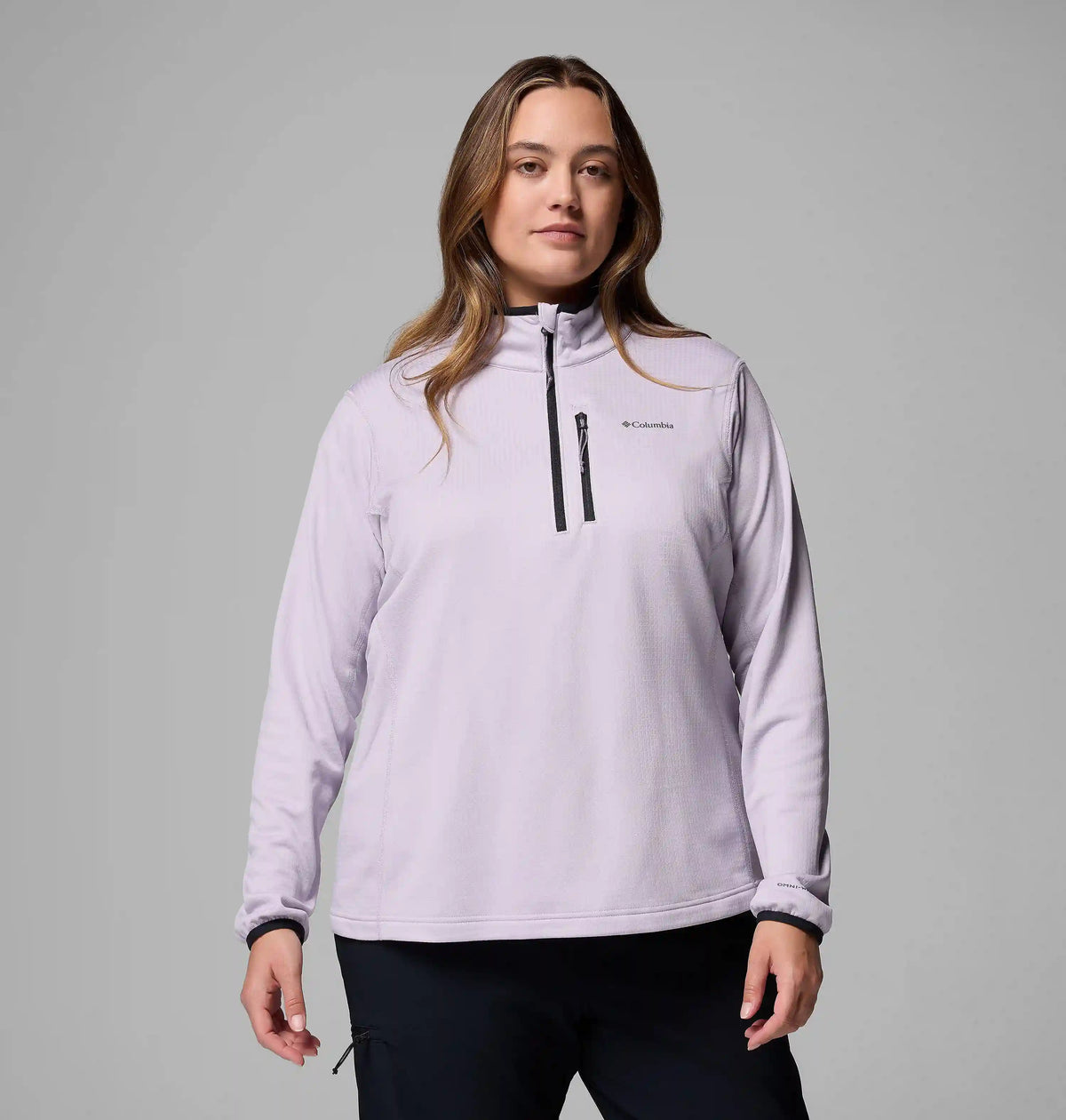 Women's Essential Hike Grid Fleece Half Zip Jacket - Plus Size