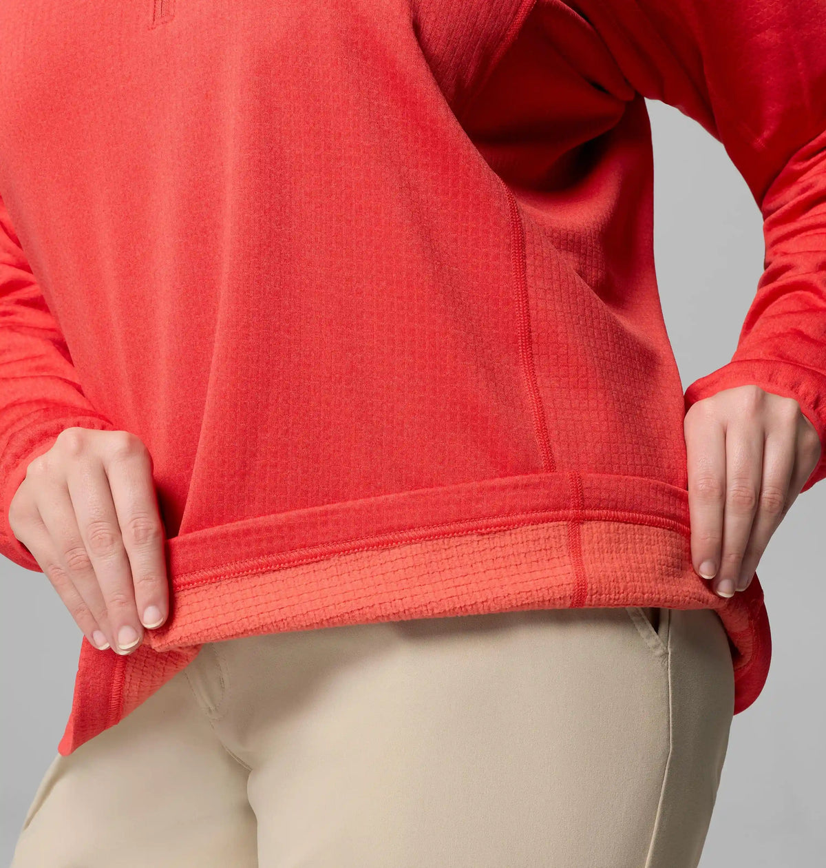 Women's Essential Hike Grid Fleece Half Zip Jacket - Plus Size