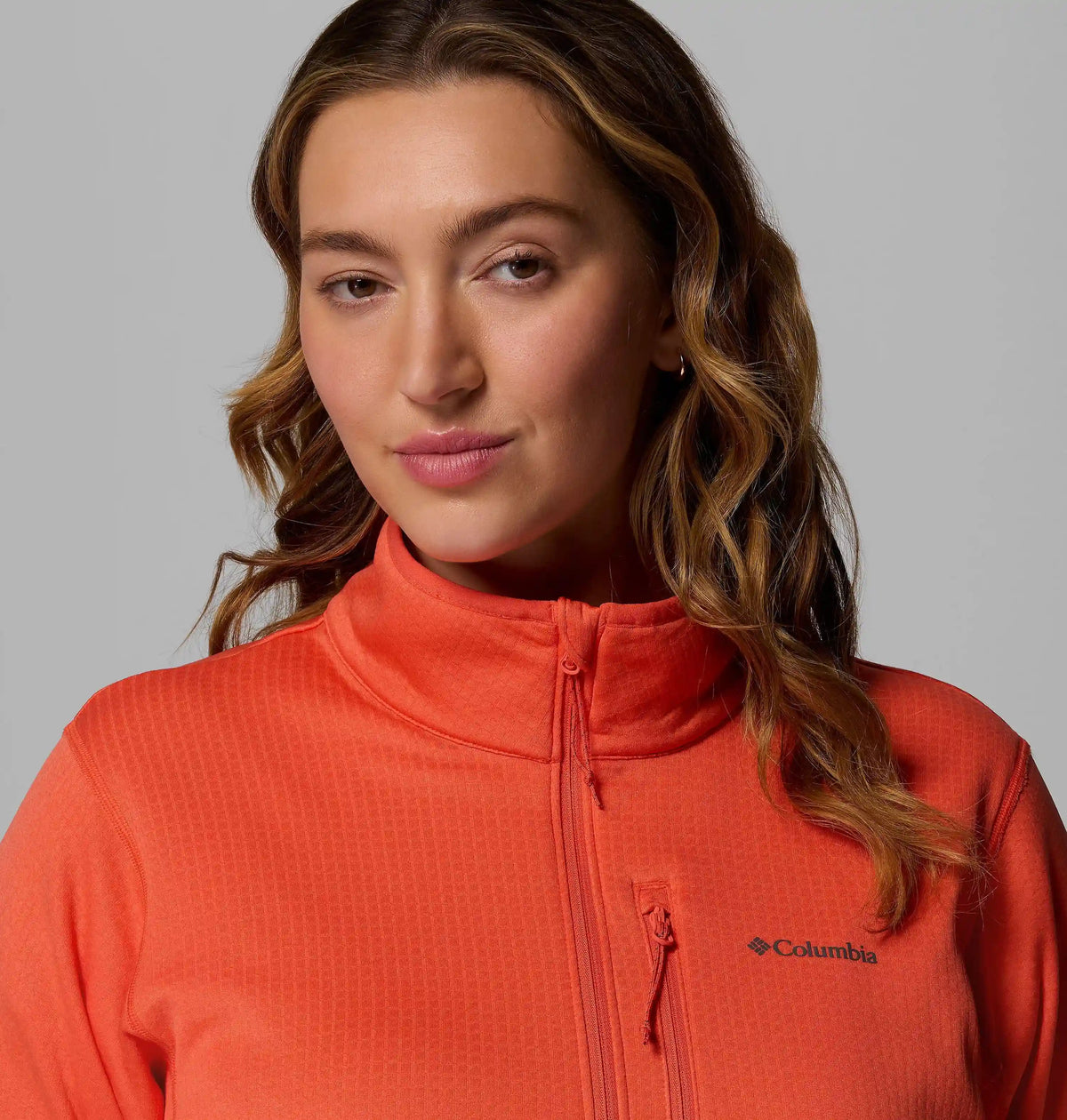 Women's Essential Hike Grid Fleece Half Zip Jacket - Plus Size