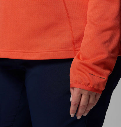 Women's Essential Hike Grid Fleece Half Zip Jacket - Plus Size