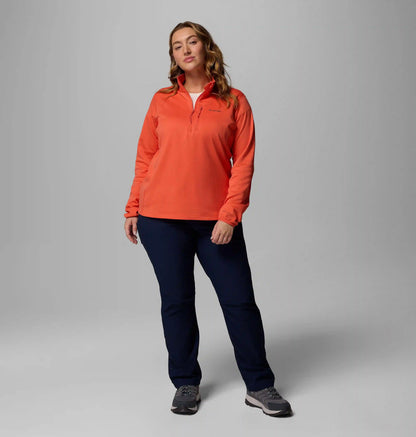 Women's Essential Hike Grid Fleece Half Zip Jacket - Plus Size