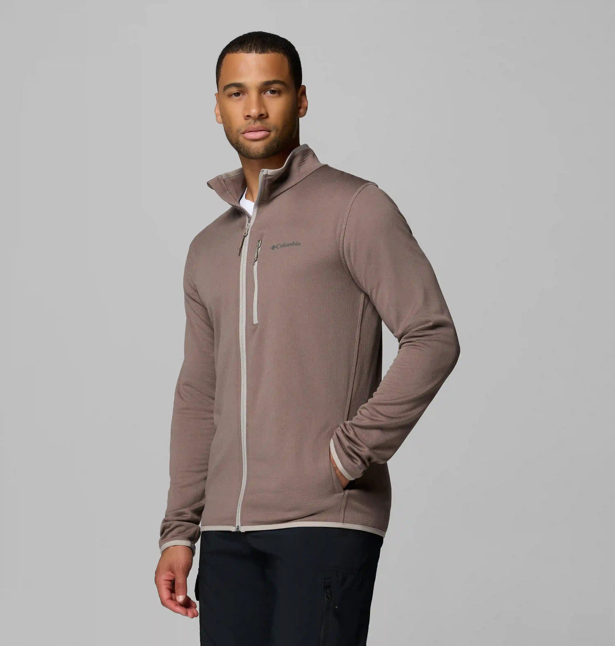 Men's Essential Hike Grid Fleece Full Zip Jacket