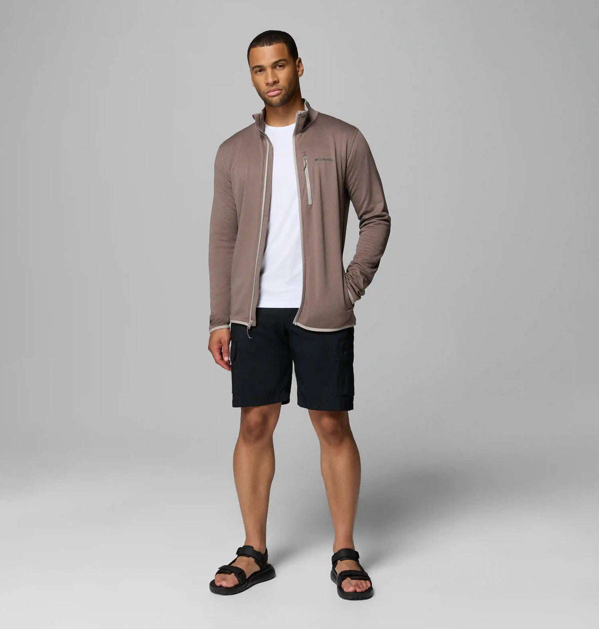 Men's Essential Hike Grid Fleece Full Zip Jacket