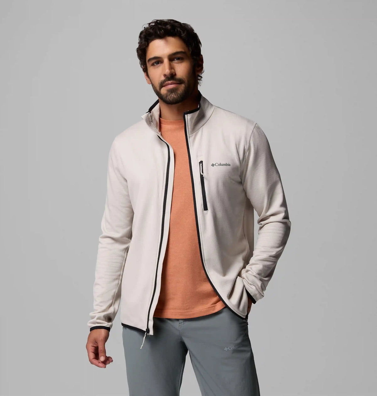 Men's Essential Hike Grid Fleece Full Zip Jacket