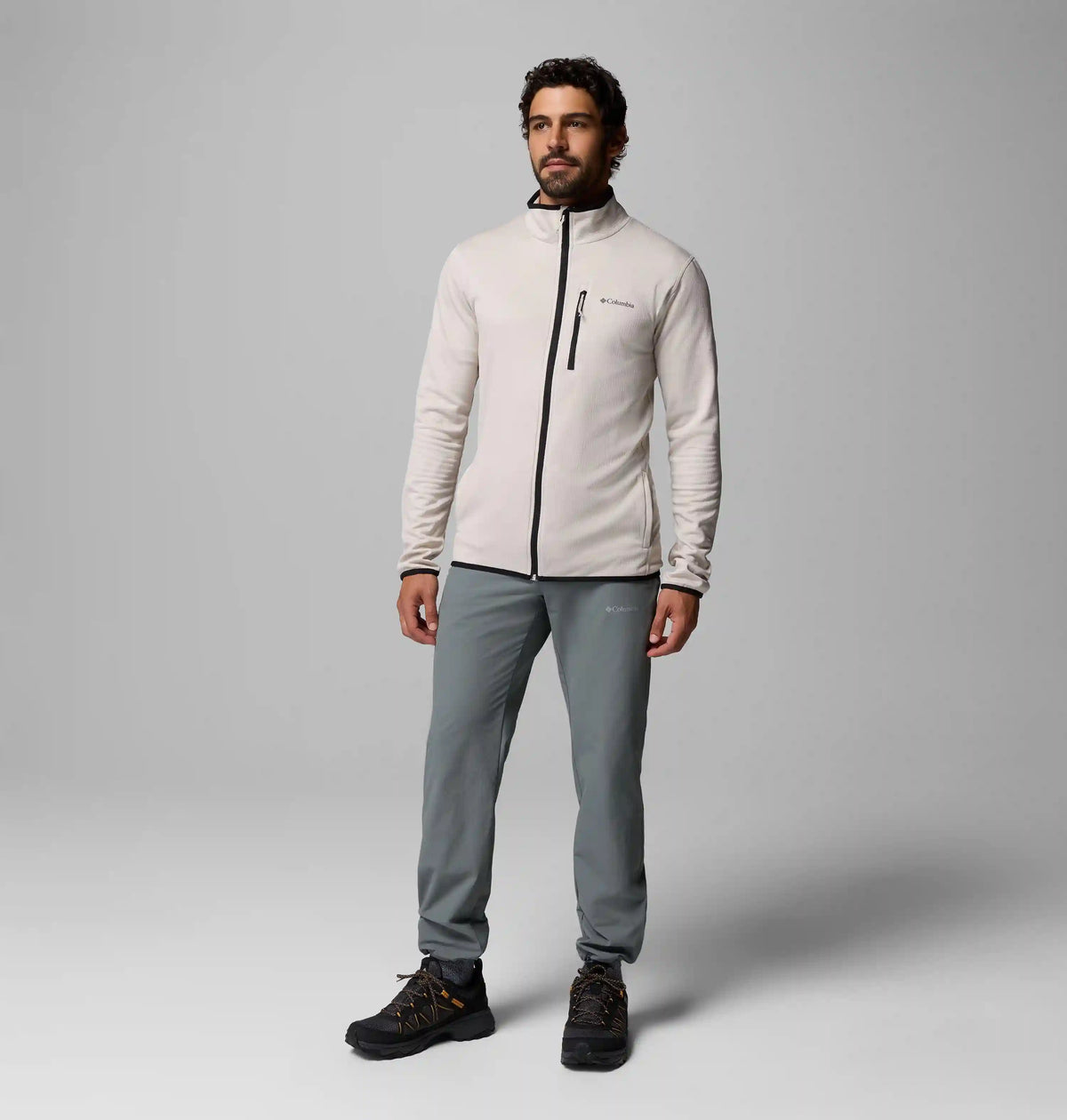 Men's Essential Hike Grid Fleece Full Zip Jacket