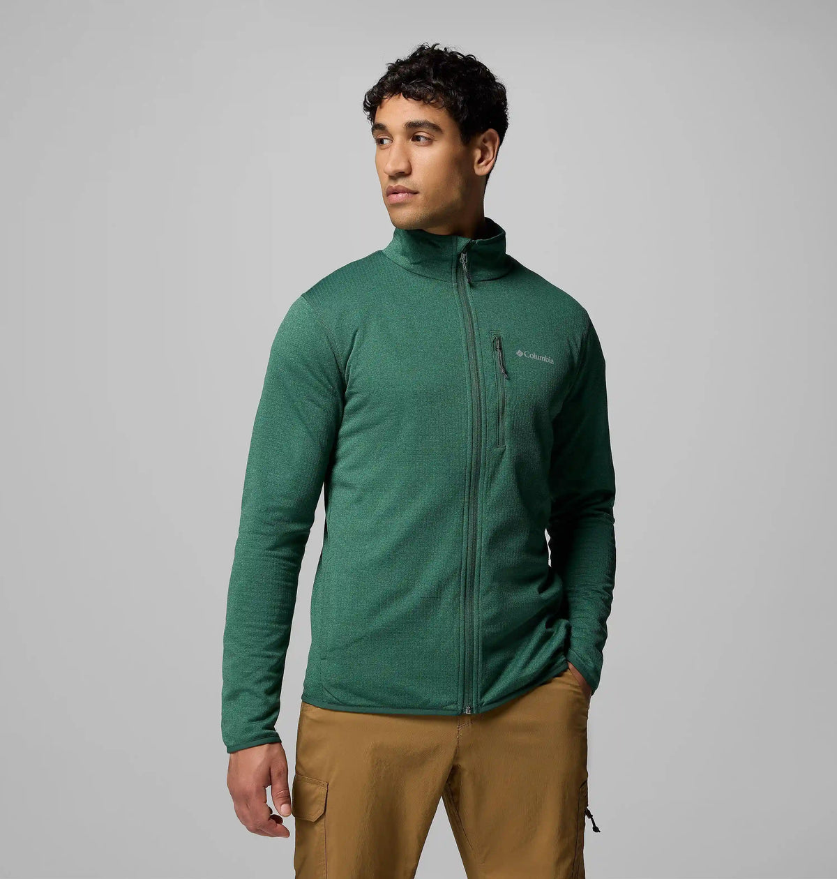 Men's Essential Hike Grid Fleece Full Zip Jacket