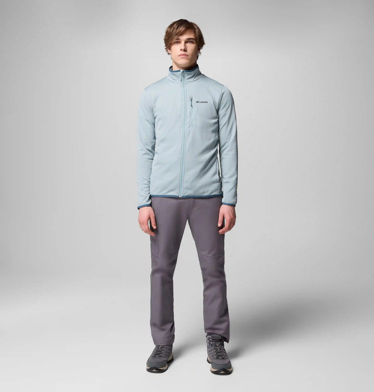 Men's Essential Hike Grid Fleece Full Zip Jacket
