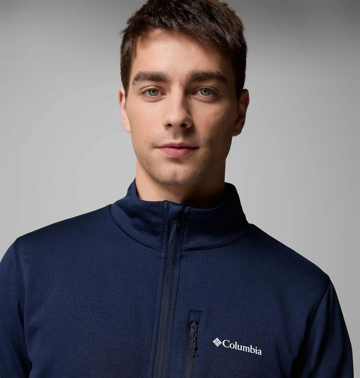 Men's Essential Hike Grid Fleece Full Zip Jacket