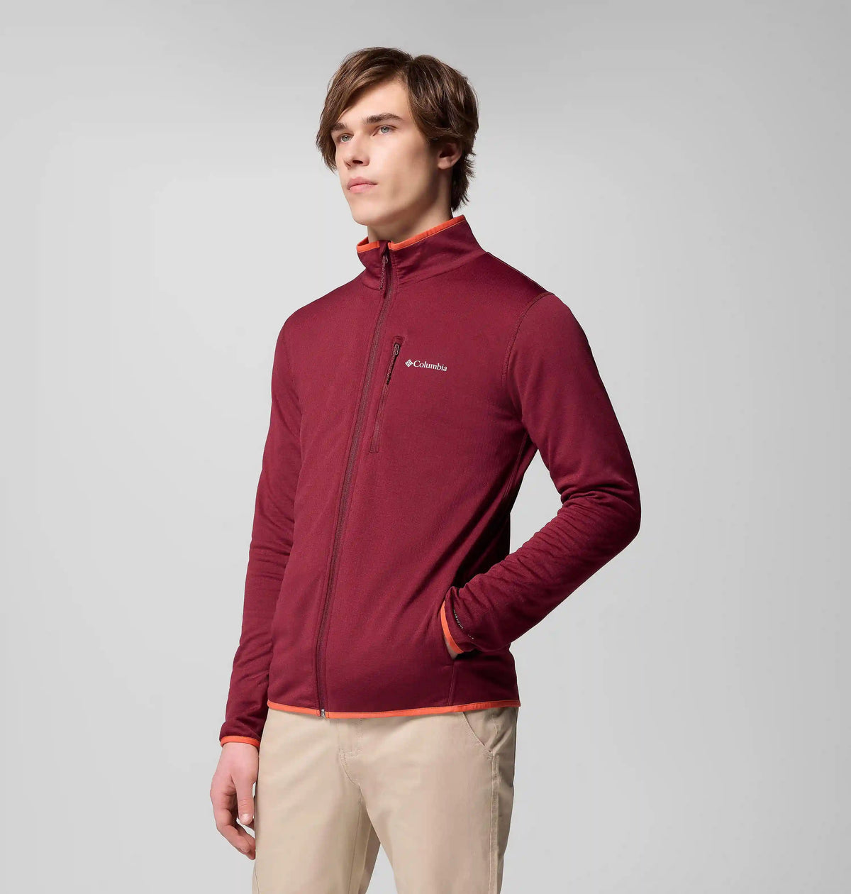 Men's Essential Hike Grid Fleece Full Zip Jacket