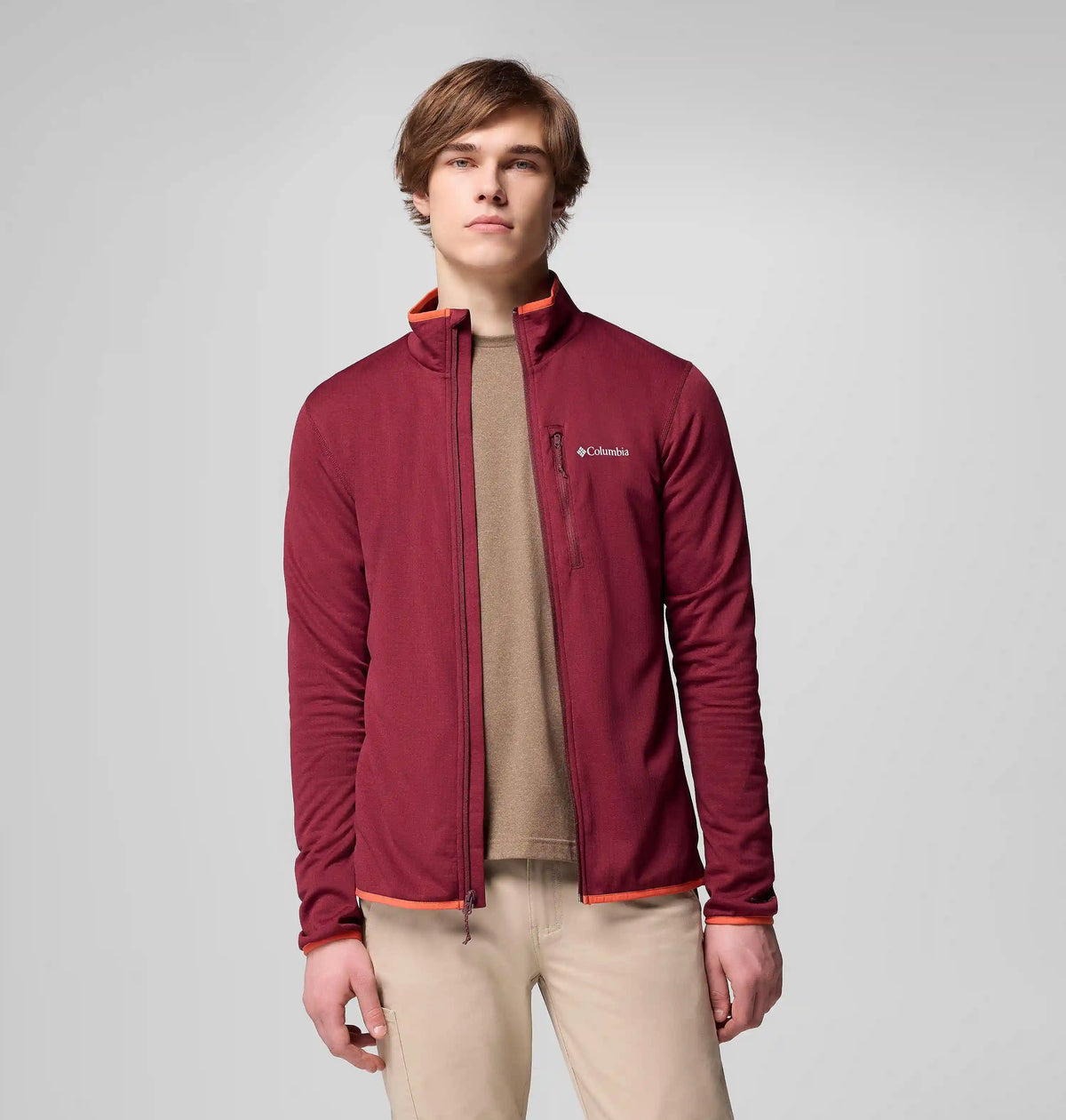 Men's Essential Hike Grid Fleece Full Zip Jacket