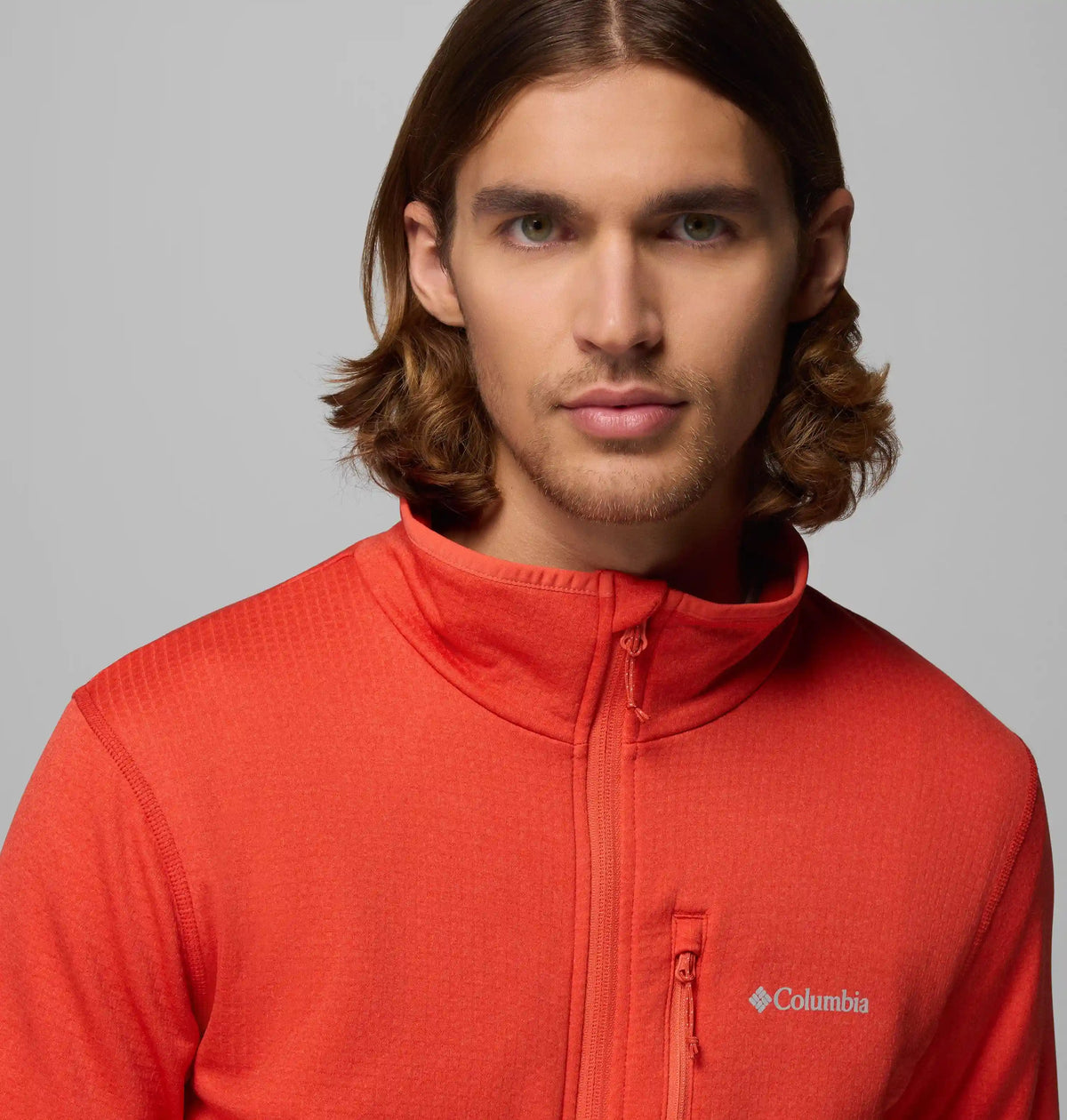 Men's Essential Hike Grid Fleece Full Zip Jacket