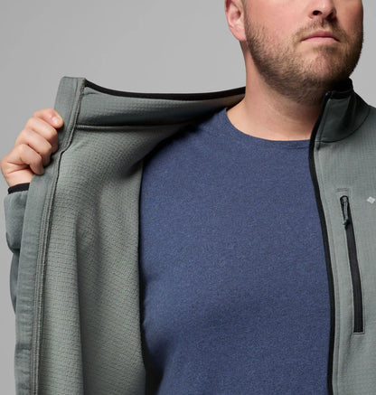 Men's Essential Hike Grid Fleece Full Zip Jacket - Big