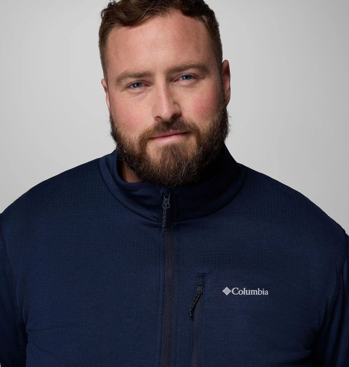 Men's Essential Hike Grid Fleece Full Zip Jacket - Big