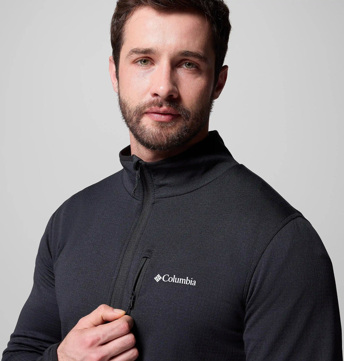 Men's Essential Hike Grid Fleece Full Zip Jacket - Tall