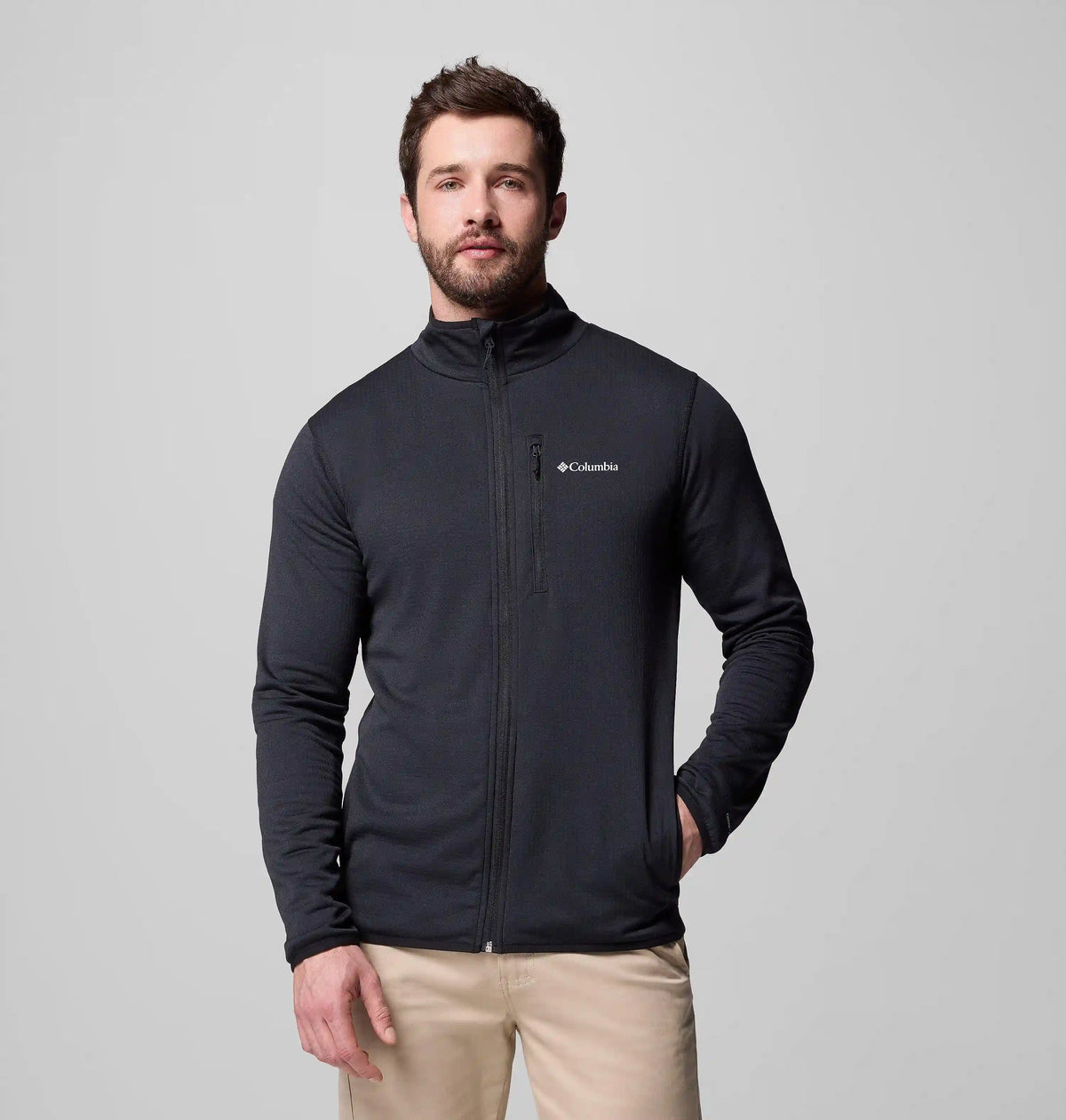 Men's Essential Hike Grid Fleece Full Zip Jacket - Tall