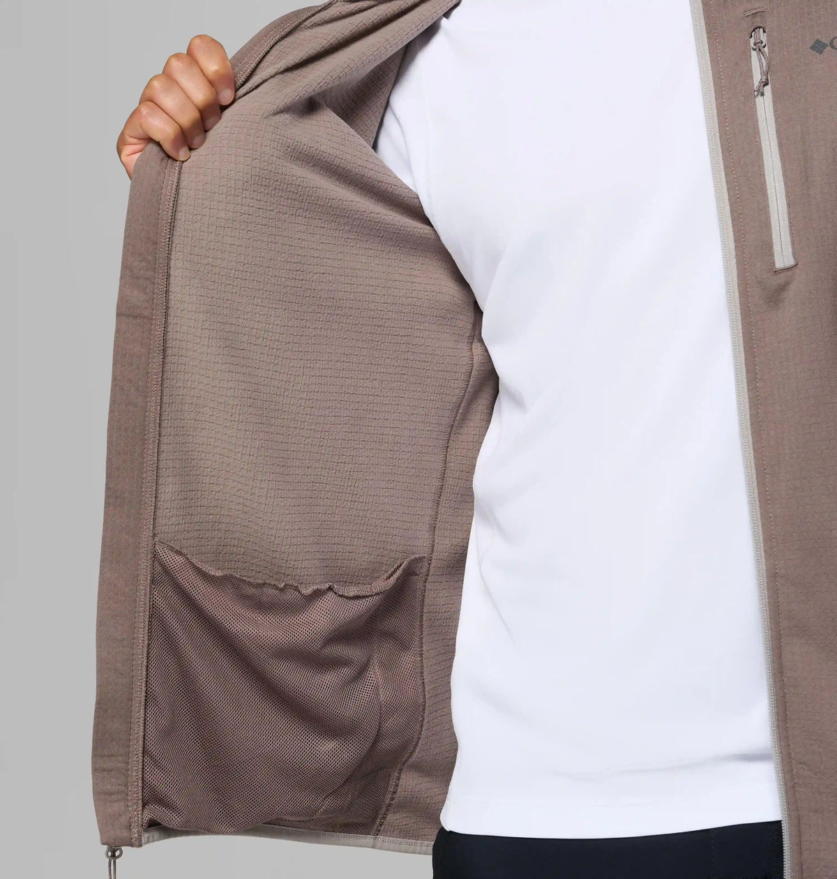 Men's Essential Hike Grid Fleece Full Zip Jacket - Tall