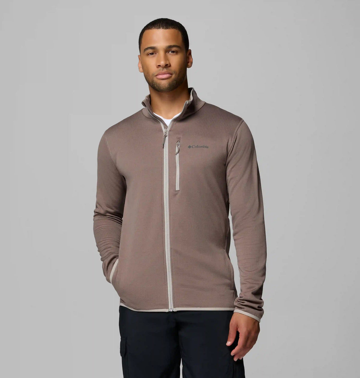 Men's Essential Hike Grid Fleece Full Zip Jacket - Tall