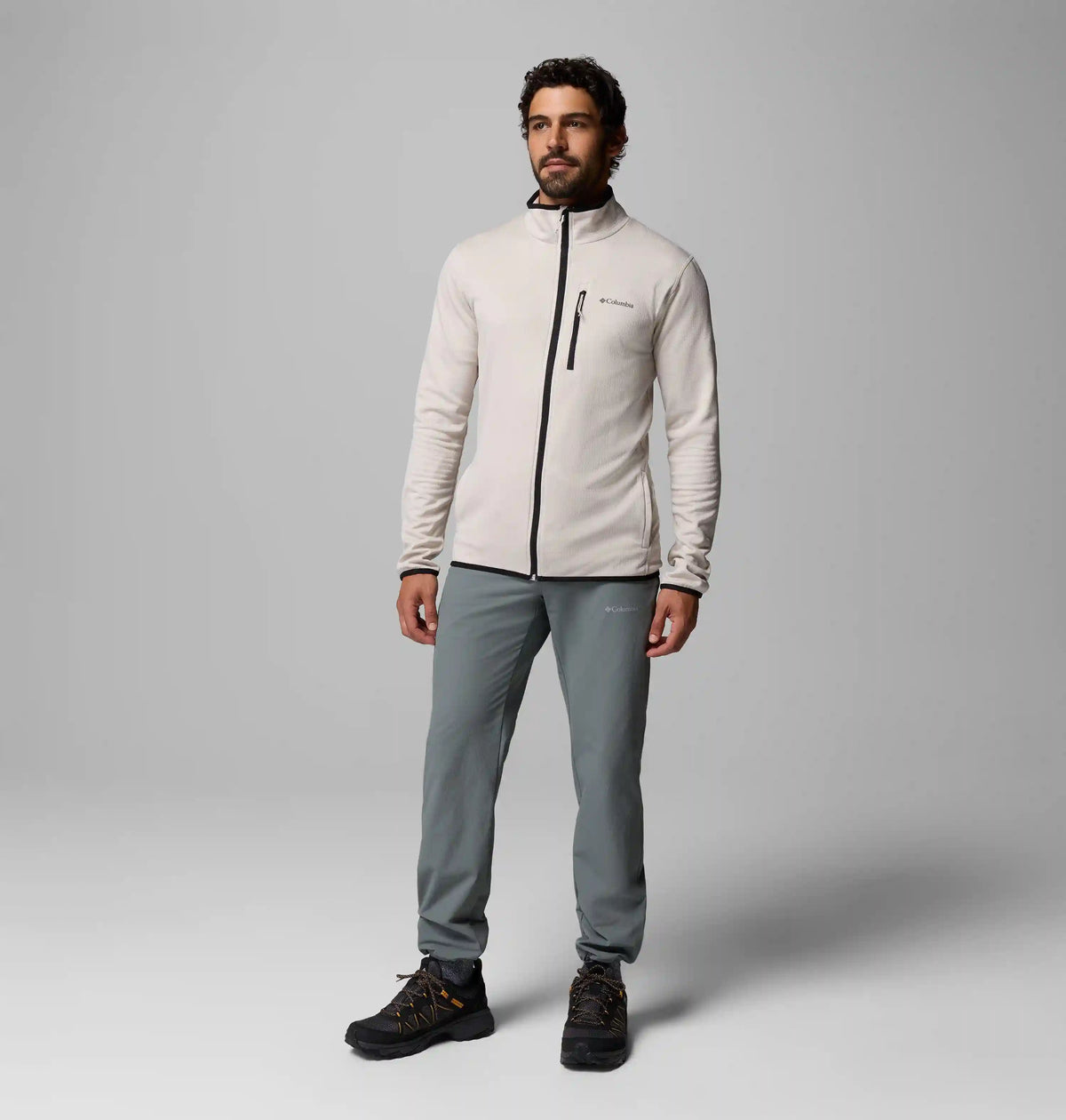 Men's Essential Hike Grid Fleece Full Zip Jacket - Tall