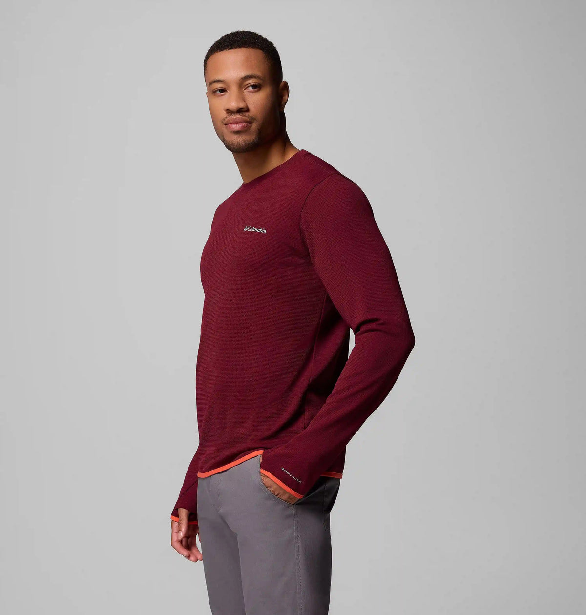 Men's Tech Trail Utility Warm Long Sleeve Crew Shirt