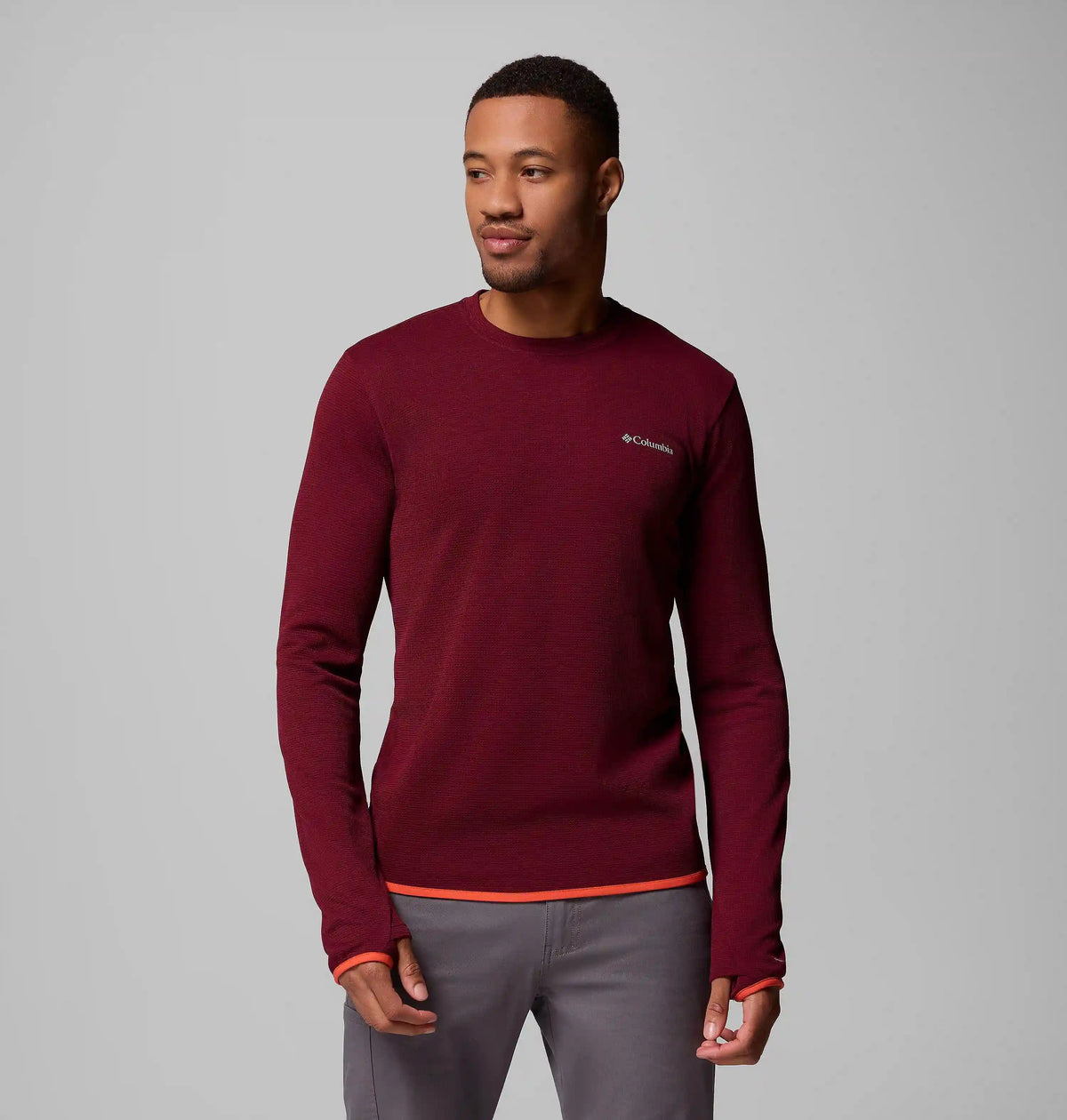 Men's Tech Trail Utility Warm Long Sleeve Crew Shirt